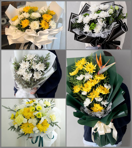 北京丰台区新村街道造甲南里社区白事花束代送